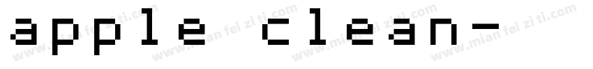 apple clean字体转换